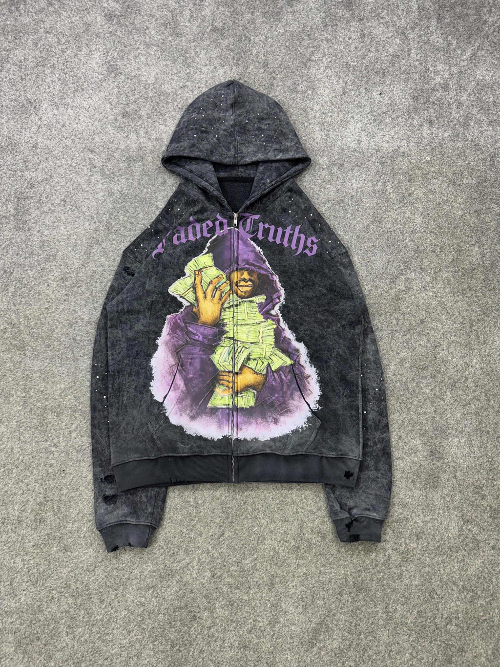 “Pack 1” Black zip up