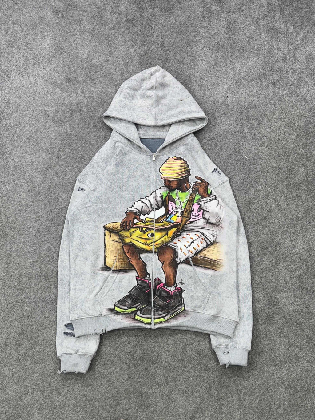 "Pack 1" Grey zip up